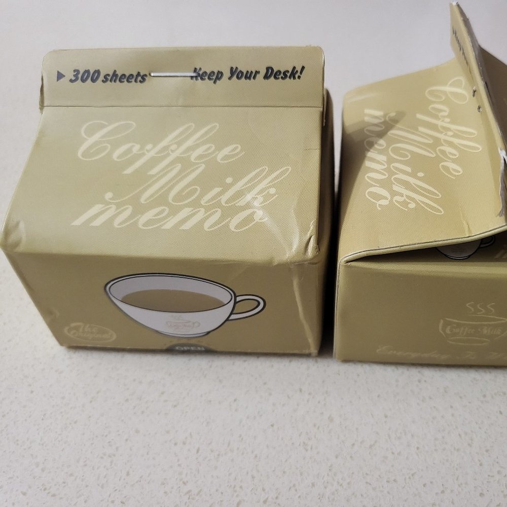 Coffee milk memo pad notepad set #1